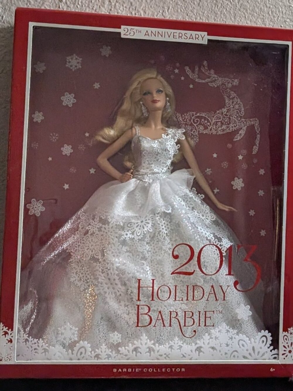 Mattel 2013 Holiday Barbie 25th Anniversary New Collector's Edition Barbie Doll